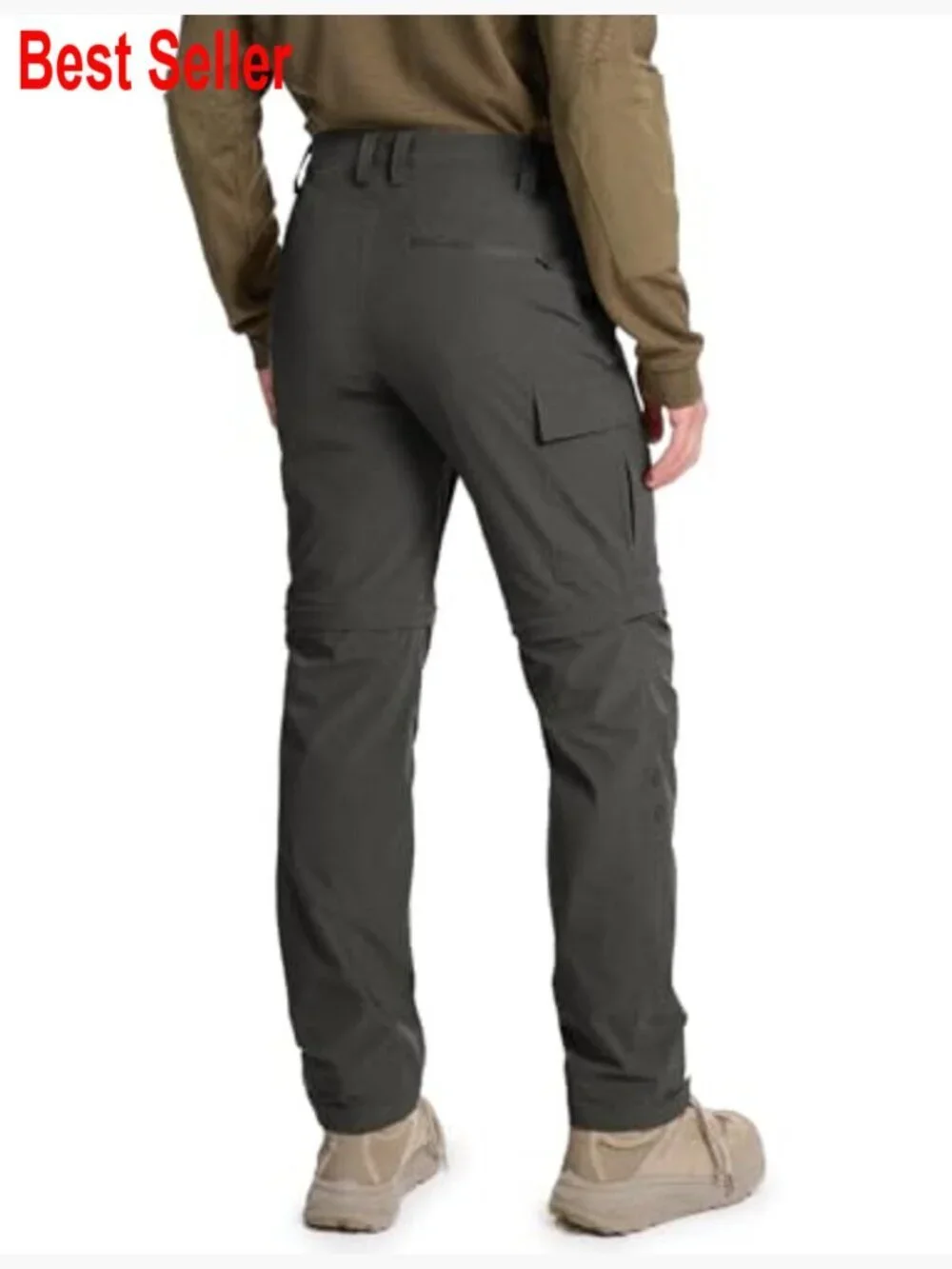 Convertible Hiking Pants Quick-Dry Water-Resistant Lightweight Zip-Off